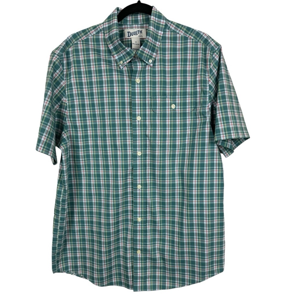 Duluth Trading Co Short Sleeve Button Down Shirt M